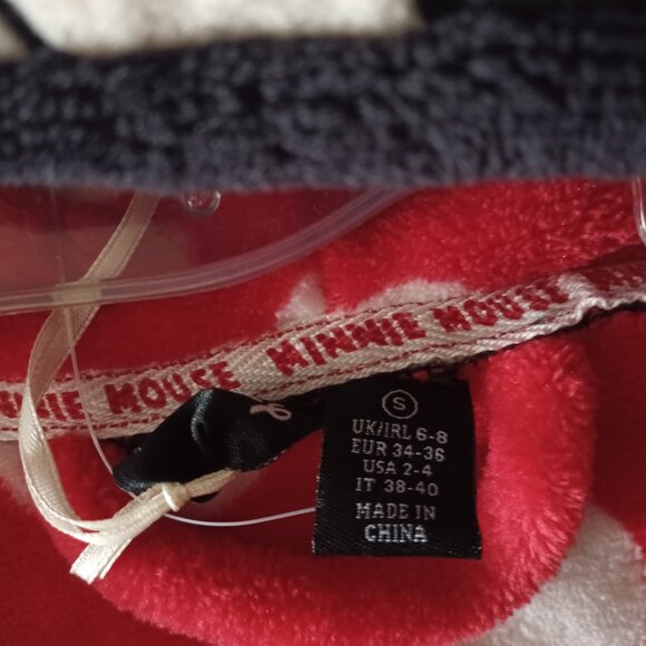 NEW Disney Minnie Mouse Hooded Robe - size Small - Picture 5 of 6